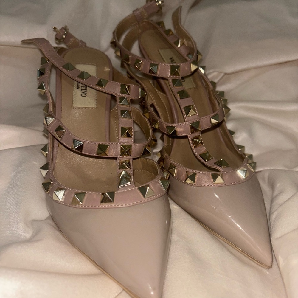 Valentino Pink Studded Heels